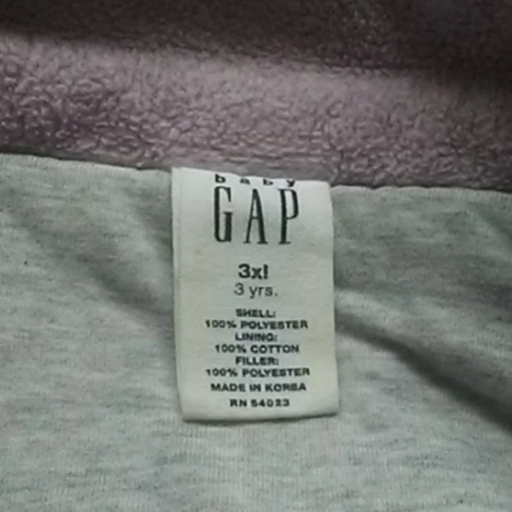 Lilac Gap Coat,‎ Size 3 Toddler